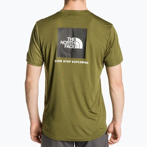 Férfi edzőpóló The North Face Reaxion Red Box Forest Olive
