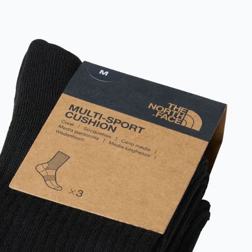 Trekking zokni The North Face Multi Sport Cush Crew Sock 3 darab black