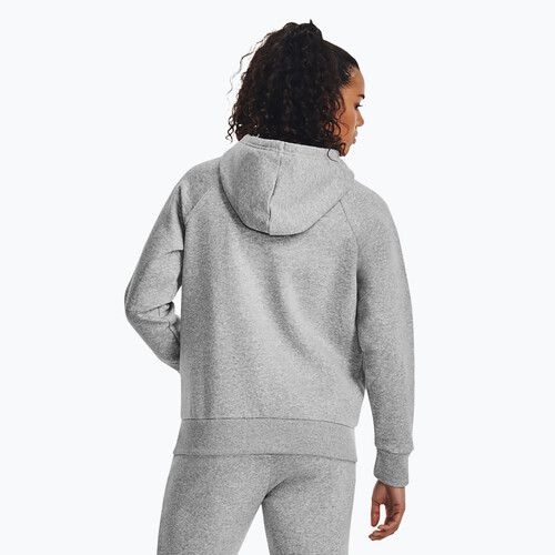 női pulóver Under Armour Rival Fleece Big Logo Hoody mod gray light heather/white