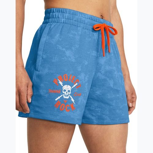 női edzőnadrág Under Armour Project Rock Underground Terry viral blue/phoenix/white