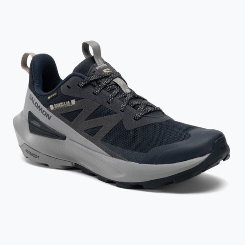 Férfi túracipő Salomon Elixir Activ GTX carbon/sharkskin/slate green