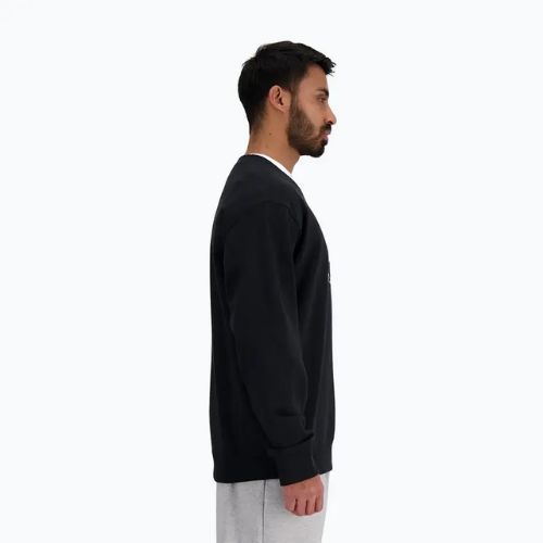 Férfi melegítőfelső New Balance Stacked Logo French Terry Crew black