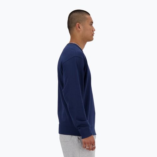 Férfi melegítőfelső New Balance Stacked Logo French Terry Crew nb navy