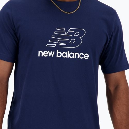Férfi póló New Balance Graphic V Flying nb navy