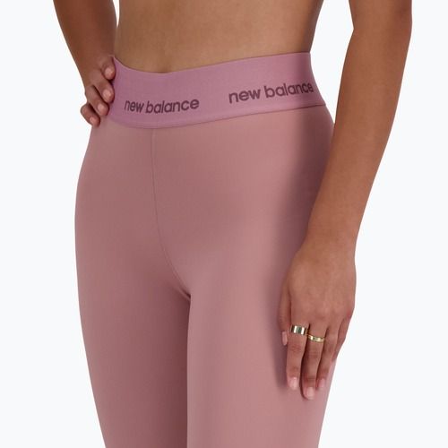 Női leggings New Balance Sleek High Rise 25 inch rosewood