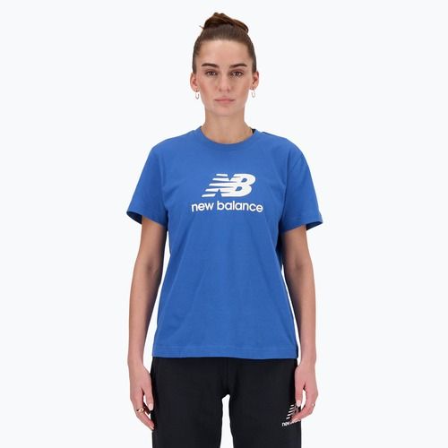 Női póló New Balance Jersey Stacked Logo T-Shirt blueagat
