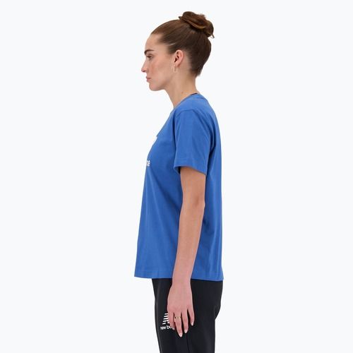 Női póló New Balance Jersey Stacked Logo T-Shirt blueagat