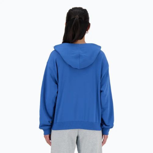 Női kapucnis pulóverNew Balance French Terry Stacked Logo Hoodie blueagat