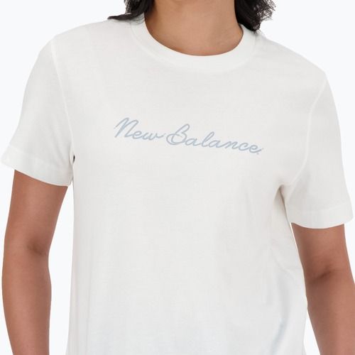 Női New Balance Script Tee fehér póló