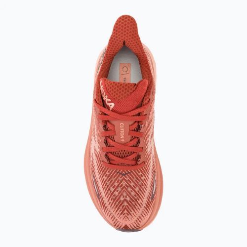 női futócipő HOKA Clifton 9 rust/earthenware