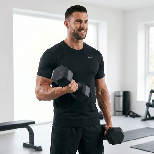 XTREXO Hex 22,5 kg-os gumírozott súlyzó