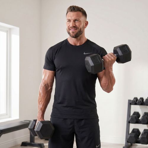 XTREXO Hex 30 kg-os gumírozott súlyzó