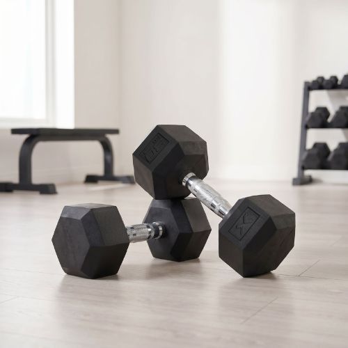 XTREXO Hex 30 kg-os gumírozott súlyzó