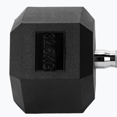 TREXO Hex gumírozott súlyzó 32,5 kg