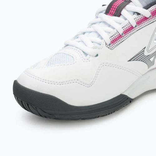 Női teniszcipő Mizuno Break Shot 4 AC white / pink tetra / turbulence
