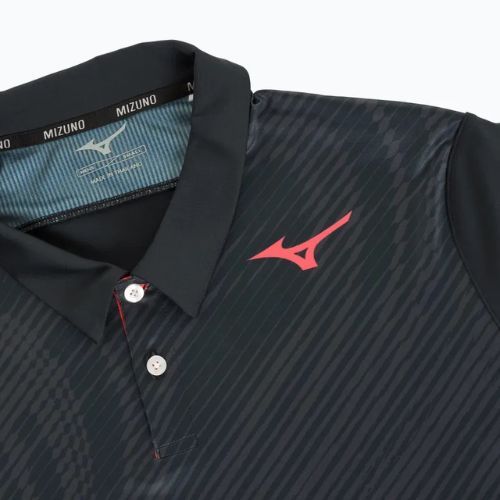 Férfi teniszpóló Mizuno Charge Shadow Polo black