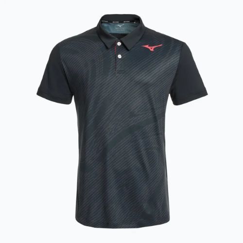 Férfi teniszpóló Mizuno Charge Shadow Polo black