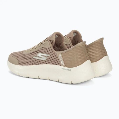 SKECHERS Slip-ins női Go Walk Flex Grand Entry taupe/fehér cipő