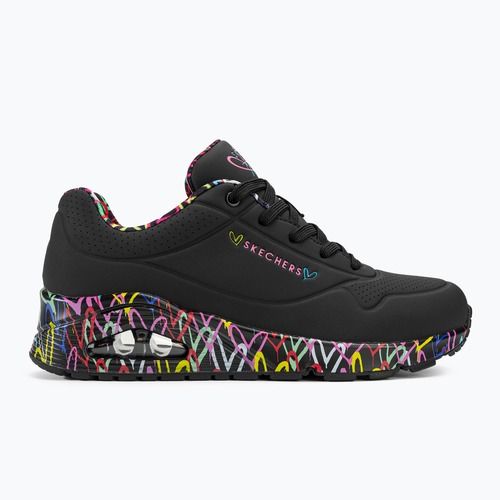 női cipő SKECHERS Uno Loving Love black
