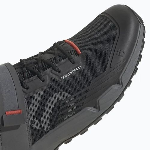 Férfi MTB kerékpáros cipő adidas FIVE TEN Trailcross Clip A mag fekete/szürke három/piros