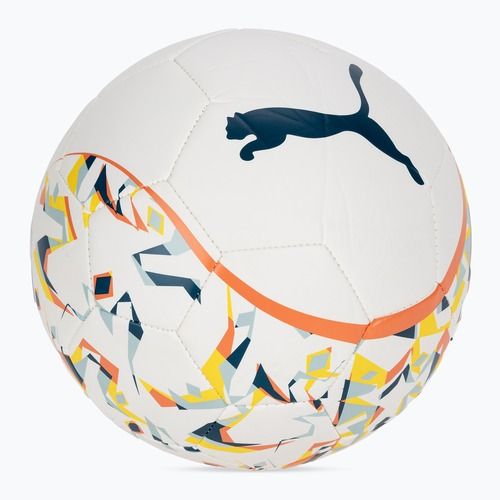 PUMA Neymar Jr. Graphic puma white/hot heat/sun stream/puma black focilabda, méret: 5