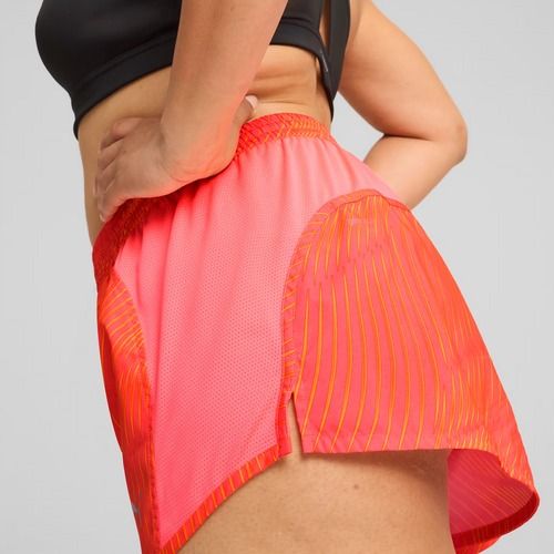 Női futónadrág PUMA Run Favorite AOP Velocity 3" naplemente izzás/ napfolyam