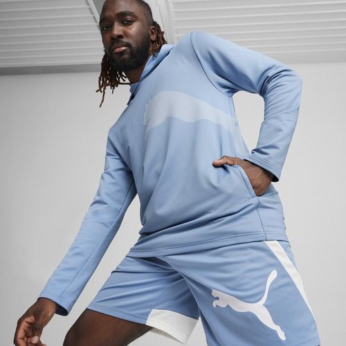 Férfi trekking pulóver PUMA Train All Day Big Cat Hoodie zen blue