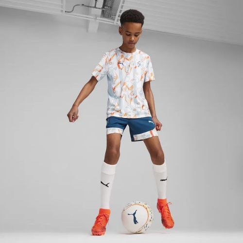 Gyerek foci rövidnadrág PUMA Neymar JR Creativity Training ocean tropic/hot heat