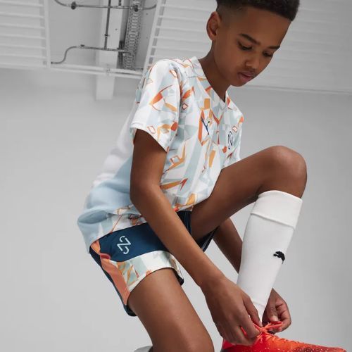 Gyerek foci rövidnadrág PUMA Neymar JR Creativity Training ocean tropic/hot heat