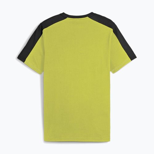Férfi PUMA ESS+ Block Tee puma fekete/lime csillogás
