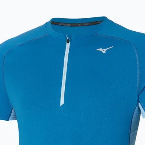 Férfi futópóló Mizuno Trail DryAeroFlow HZ Tee federal blue
