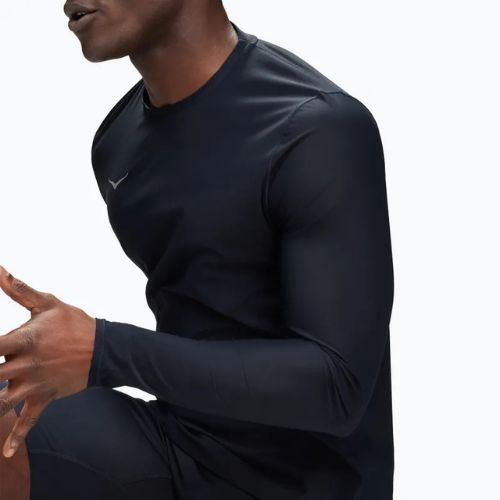 Férfi hosszú ujjú felső futáshoz HOKA Airolite Run black
