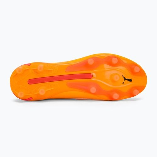 PUMA King Ultimate Fg/Ag sun stream/puma black/sunset glow futballcipő