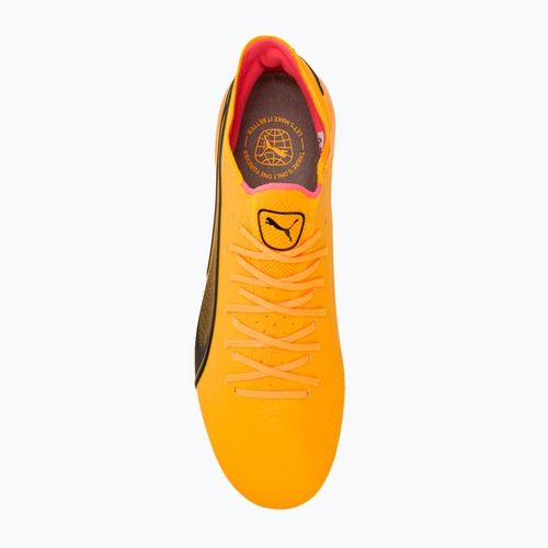 PUMA King Ultimate Fg/Ag sun stream/puma black/sunset glow futballcipő