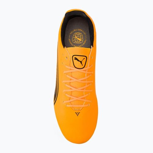 PUMA King Pro Fg/Ag sun stream/puma black/sunset glow futballcipő