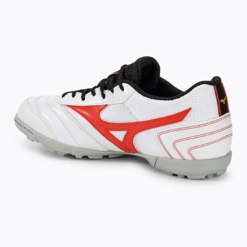 Gyerek focicipő Mizuno MRL Sala Club TF Jr white/radiant red