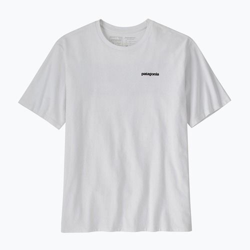 Férfi trekking póló Patagonia P-6 Logo Responsibili-Tee white