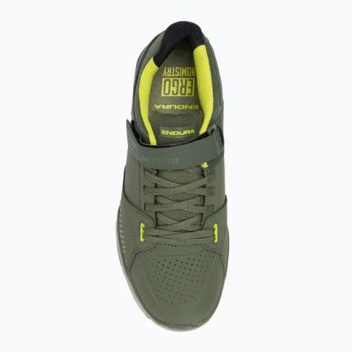 Férfi MTB kerékpáros cipő Endura MT500 Burner Clipless erdő zöld