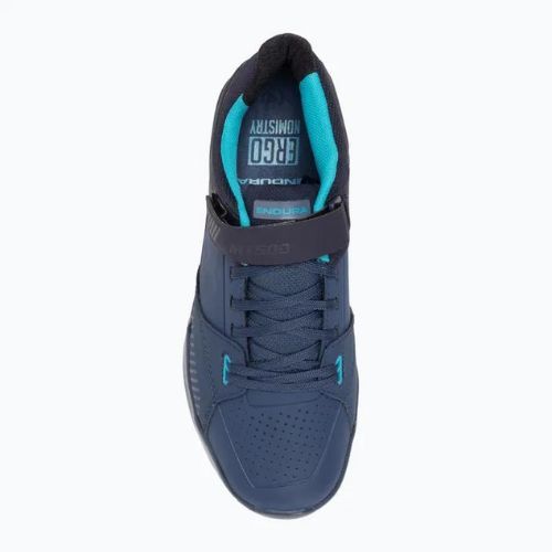 Férfi MTB kerékpáros cipő Endura MT500 Burner Clipless tengerészkék