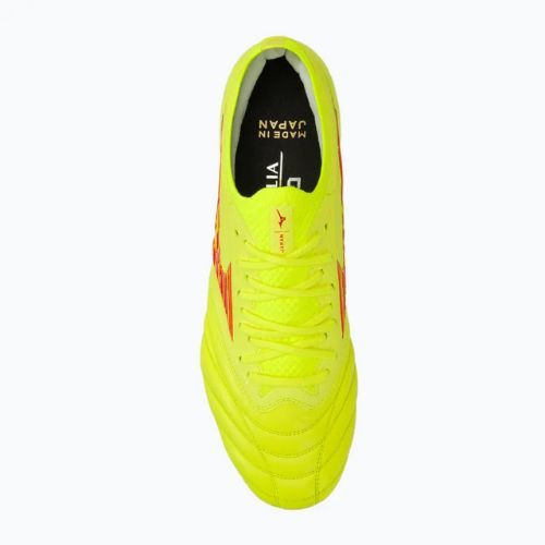 Férfi focicipő Mizuno Morelia Neo IV Β Japan Mix safety yellow/flery coral 2/safety yellow