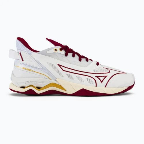 Női kézilabda cipő Mizuno Wave Mirage 5 white/cabernet/mp gold