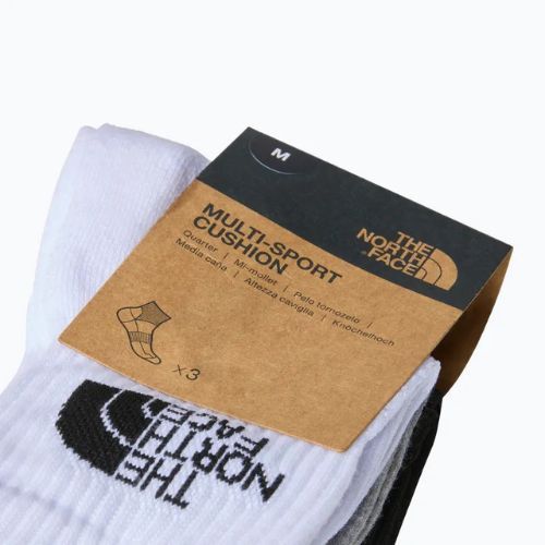 Trekking zokni The North Face Multi Sport Cush Quarter Sock 3 darab black assorted