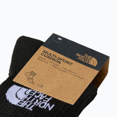 Trekking zokni The North Face Multi Sport Cush Quarter Sock 3 darab black