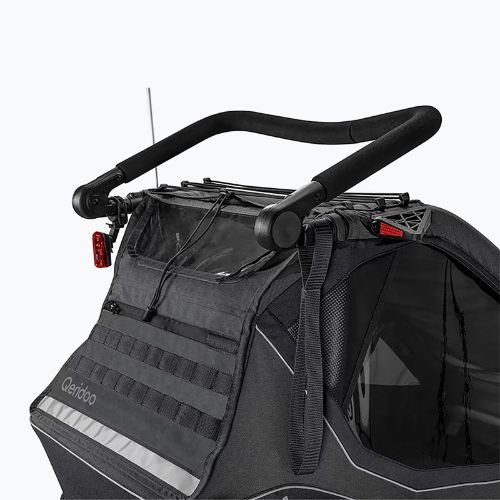 Kerékpáros utánfutó Qeridoo Kidgoo 1 dark steel grey