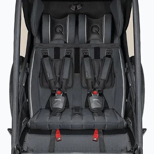Kerékpáros utánfutó Qeridoo Kidgoo 2 dark steel grey