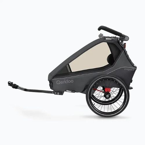Kerékpáros utánfutó Qeridoo Kidgoo 2 dark steel grey