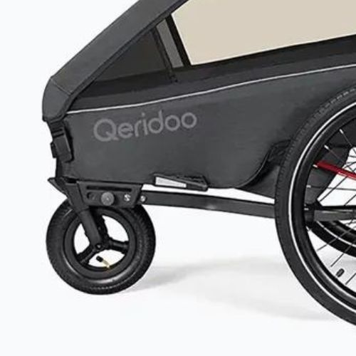 Kerékpáros utánfutó Qeridoo Kidgoo 2 dark steel grey