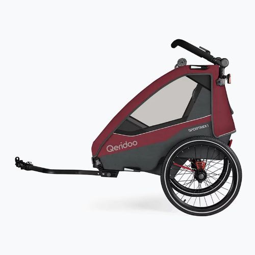 Kerékpáros utánfutó Qeridoo Sportrex 1 cayenne red