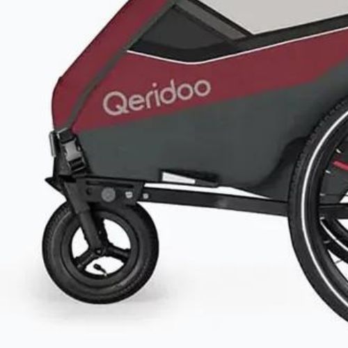 Kerékpáros utánfutó Qeridoo Sportrex 2 cayenne red