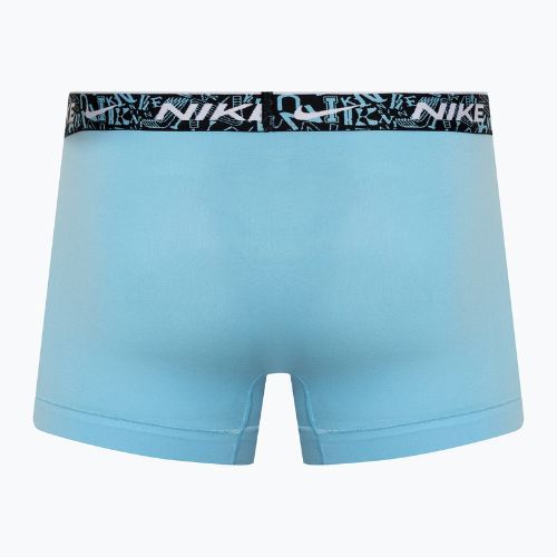 Férfi boxeralsó Nike Everyday Cotton Stretch Trunk 3 darab red/aquarius blue/stadium green